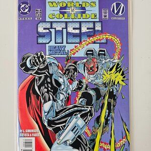 STEEL #6 Jul 1994 Worlds Collide 5 DC Comics Heavy Metal! Good Condition